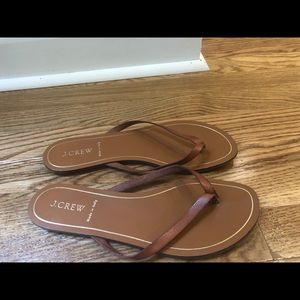 J Crew leather flip flop sandals